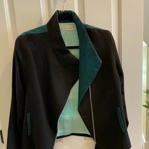 Handmade Silk and Wool Motorcycle Jacket by Teresa Crowninshield 12